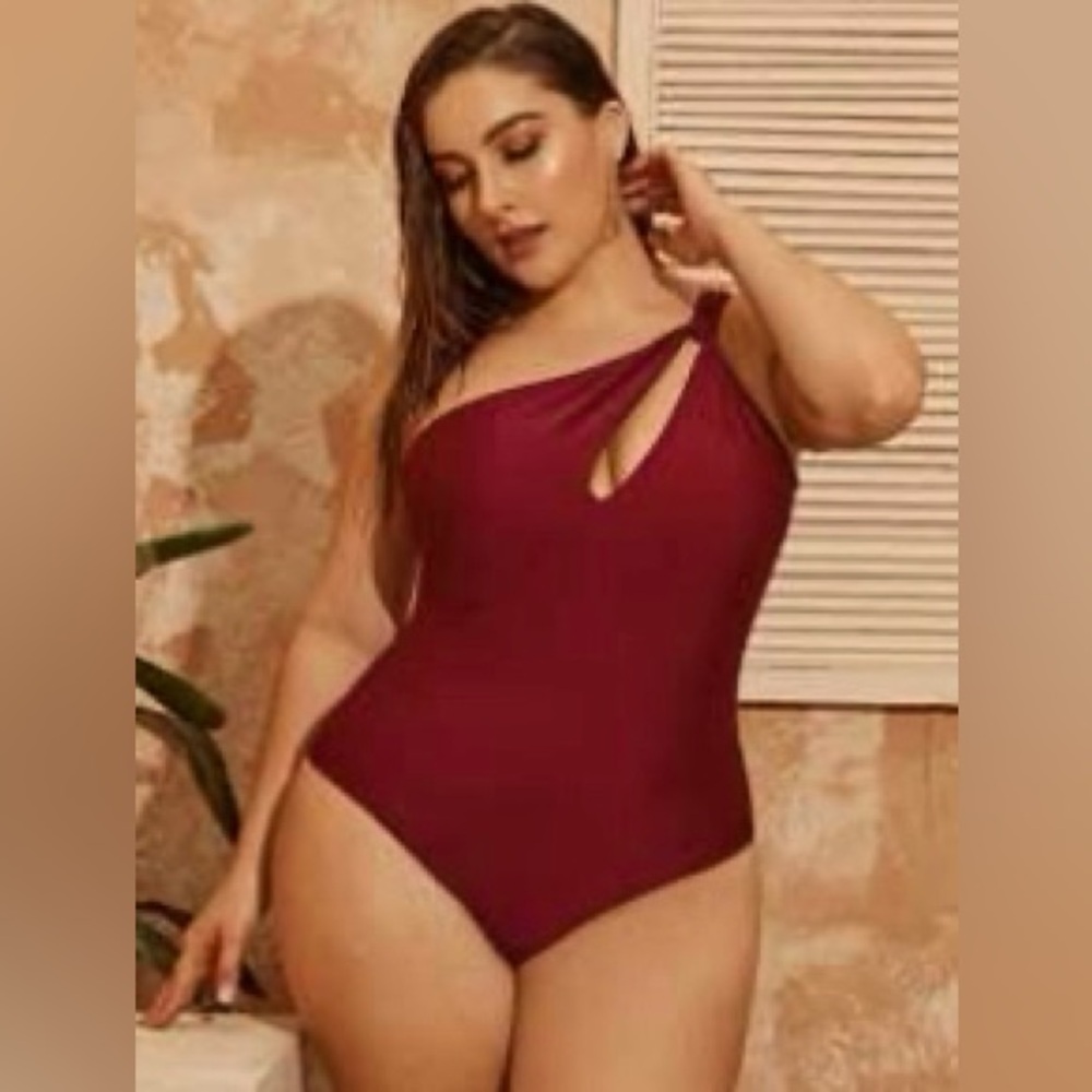 One Shoulder One Piece Swimsuit